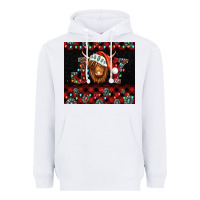 Joy Shaggy Cow Christmas Heavyweight Hoodie | Teevron