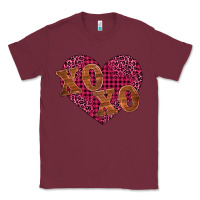 Burgundy xoxo Classic Tee - BarkalooDesign