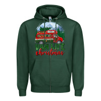 Sports Green van life christmas Zipper Hoodie - BundleAndBundleShop