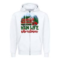 White van life christmas Zipper Hoodie - BundleAndBundleShop