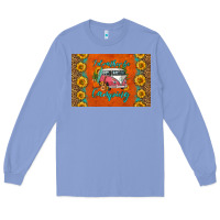 Colony Blue i'd rather be camping skinny metal can holder Long Sleeve Tee - HRA Design Shop