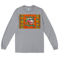Heather Grey i'd rather be camping skinny metal can holder Long Sleeve Tee - HRA Design Shop
