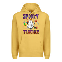 Antique Gold spooky teacher Premium Hoodie - NancyCooperArtShop