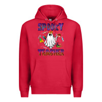 Cardinal spooky teacher Premium Hoodie - NancyCooperArtShop