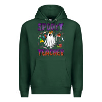 Sports Green spooky teacher Premium Hoodie - NancyCooperArtShop