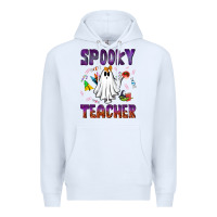 White spooky teacher Premium Hoodie - NancyCooperArtShop