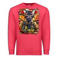 Cardinal firefighter axe and ladder Premium Sweatshirt - LillyAllenDesigns