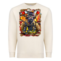 Sandshell firefighter axe and ladder Premium Sweatshirt - LillyAllenDesigns