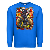 True Royal firefighter axe and ladder Premium Sweatshirt - LillyAllenDesigns