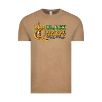 Vintage Coffee black queen Vintage Tee - texasbilliewilder