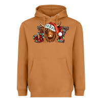 Meerkat joy christmas shaggy cow Heavyweight Hoodie - Jasminsmagicworld