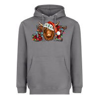 Storm joy christmas shaggy cow Heavyweight Hoodie - Jasminsmagicworld