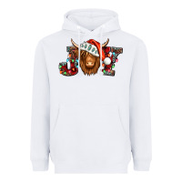 Joy Christmas Shaggy Cow Heavyweight Hoodie | Teevron