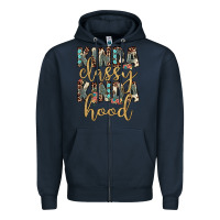 Navy kinda classy kinda hood Zipper Hoodie - JahusDesignShop