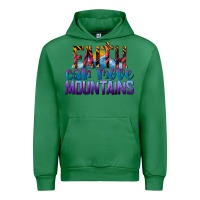Emerald Faith Can Move Mountains Urban Hoodie - LillyAllenDesigns