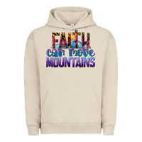 Pigment French Oak Faith Can Move Mountains Urban Hoodie - LillyAllenDesigns