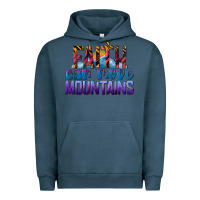 Pigment Midnight Navy Faith Can Move Mountains Urban Hoodie - LillyAllenDesigns