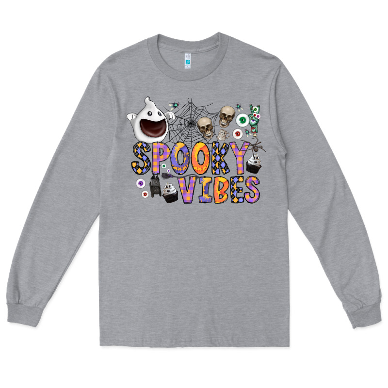 Spooky Vibes Long Sleeve Tee by CowhideDigitalArt | Teevron