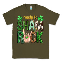 Army Green Ready to shamrock St. Patrick's Day Classic Tee - Neo Western