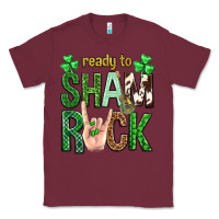 Burgundy Ready to shamrock St. Patrick's Day Classic Tee - Neo Western