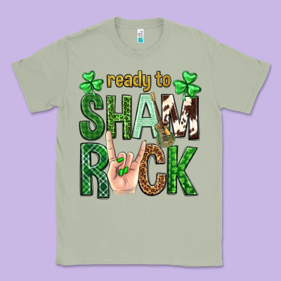 Ready To Shamrock St. Patrick's Day Classic Tee Designed By Neo Western