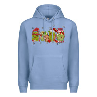 Colony Blue canned pickles christmas light Premium Hoodie - MaliasSmallBusiness