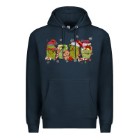 Navy canned pickles christmas light Premium Hoodie - MaliasSmallBusiness