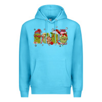 Ocean Blue canned pickles christmas light Premium Hoodie - MaliasSmallBusiness