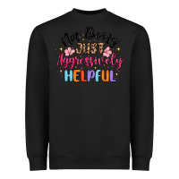 Black not bossy just aggressively helpful Heavyweight Sweatshirt - MaliasSmallBusiness