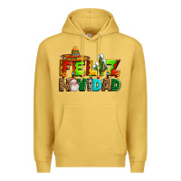 Antique Gold feliz navidad sombrero Premium Hoodie - AdoDesignShop