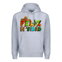 Heather Grey feliz navidad sombrero Premium Hoodie - AdoDesignShop