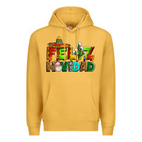 Mustard feliz navidad sombrero Premium Hoodie - AdoDesignShop