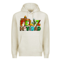Oatmeal Heather feliz navidad sombrero Premium Hoodie - AdoDesignShop