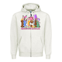 Oatmeal Heather easter  rca resident care assistant Zipper Hoodie - AdoDesignShop