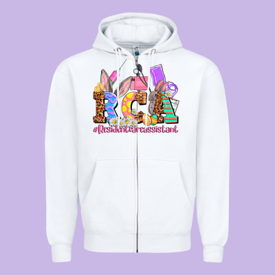 Easter  Rca Resident Care Assistant Zipper Hoodie Designed By Adodesignshop