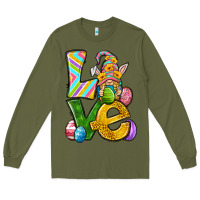 Army Green Love gnome Easter Long Sleeve Tee - Neo Western