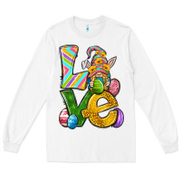 White Love gnome Easter Long Sleeve Tee - Neo Western