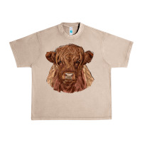 French Oak highland cow Urban Heavy Tee - RanaPortraitStore