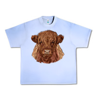 Grape Ice highland cow Urban Heavy Tee - RanaPortraitStore