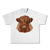 Lunar Rock highland cow Urban Heavy Tee - RanaPortraitStore