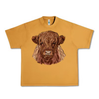Peanut Butter highland cow Urban Heavy Tee - RanaPortraitStore