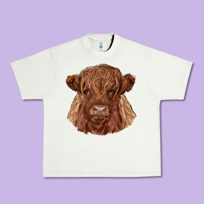 Highland Cow Urban Heavy Tee Designed By Ranaportraitstore
