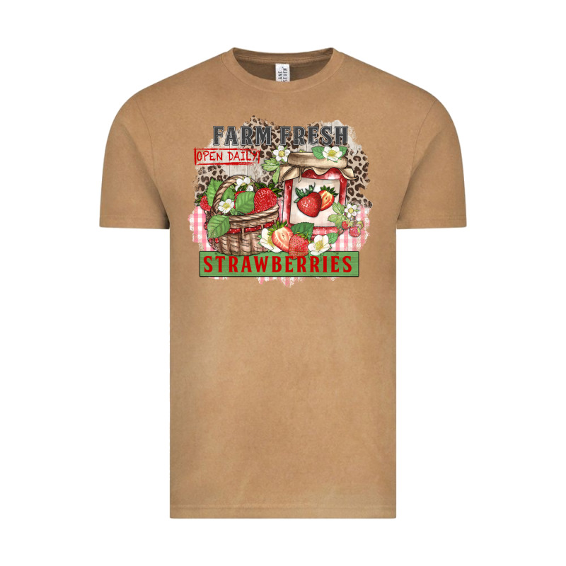 Farm Fresh Strawberries Vintage Tee by Zillion Design Studio | Teevron