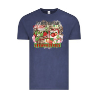 Vintage Denim farm fresh strawberries Vintage Tee - Zillion Design Studio