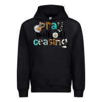 Black Pray Without Ceasing Urban Hoodie - LillyAllenDesigns