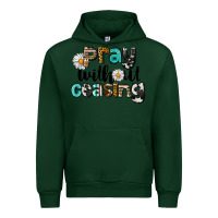 Forest Green Pray Without Ceasing Urban Hoodie - LillyAllenDesigns