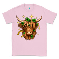 Bubblegum Pink St. Patrick's Day Highland Cow Classic Tee - Neo Western