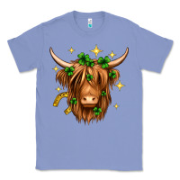 Colony Blue St. Patrick's Day Highland Cow Classic Tee - Neo Western
