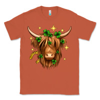 Copper St. Patrick's Day Highland Cow Classic Tee - Neo Western