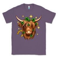 Lavender St. Patrick's Day Highland Cow Classic Tee - Neo Western